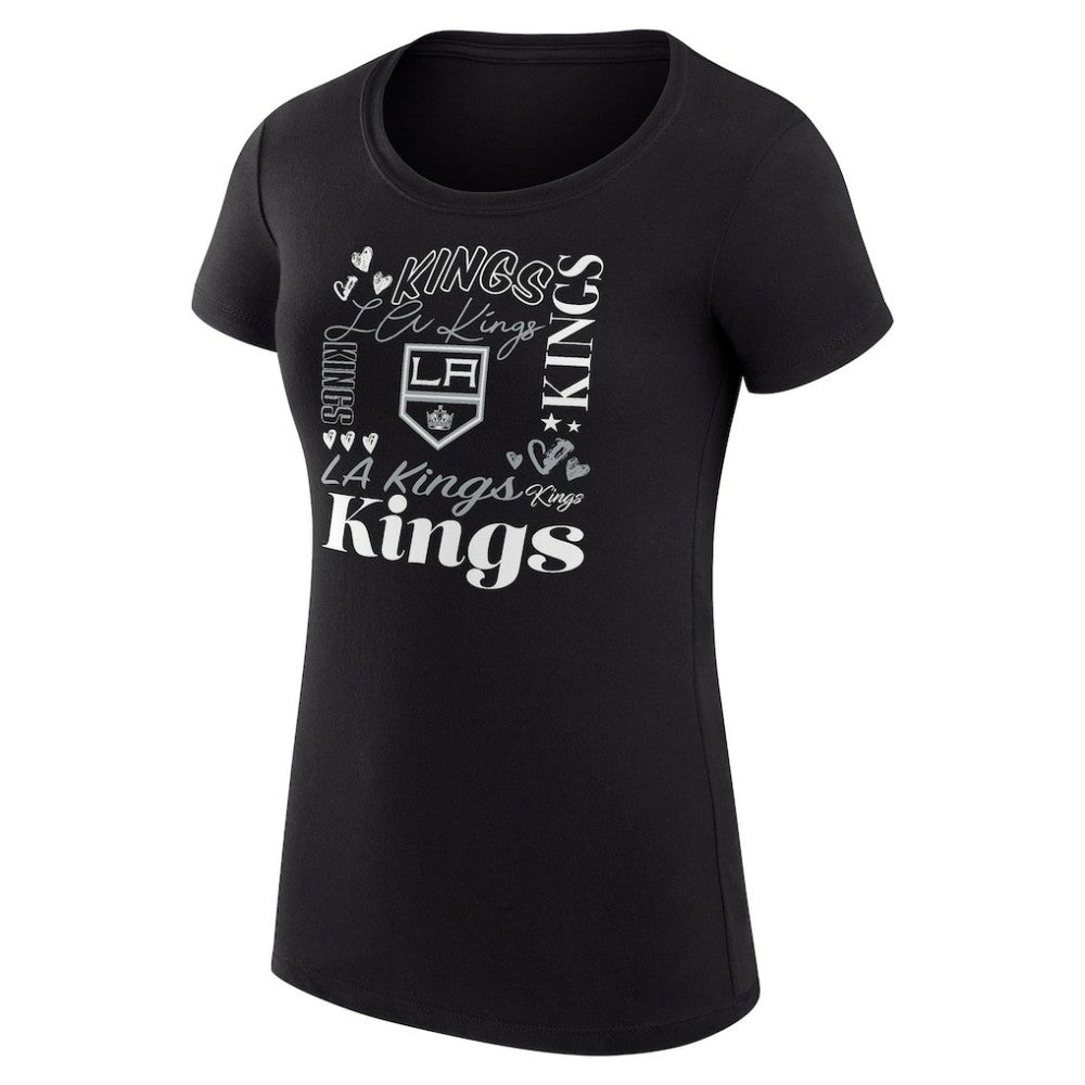 Los Angeles Kings G-III 4Her by Carl Banks Women's Super-Slim Fit Lightweight Collage Team Graphic T-Shirt Online