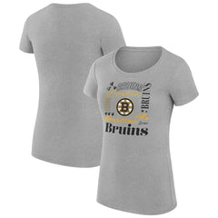 Boston Bruins G-III 4Her by Carl Banks Women's Super-Slim Fit Lightweight Collage Team Graphic T-Shirt Discount