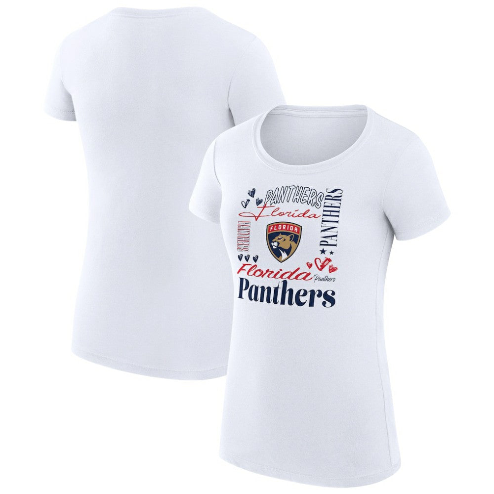 Florida Panthers G-III 4Her by Carl Banks Women's Super-Slim Fit Lightweight Collage Team Graphic T-Shirt Online