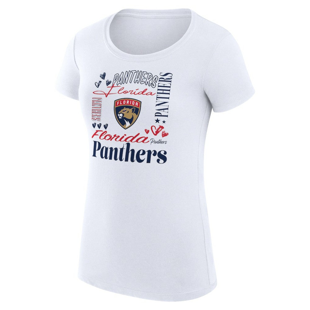 Florida Panthers G-III 4Her by Carl Banks Women's Super-Slim Fit Lightweight Collage Team Graphic T-Shirt Online
