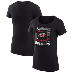 Carolina Hurricanes G-III 4Her by Carl Banks Women's Super-Slim Fit Lightweight Collage Team Graphic T-Shirt Online