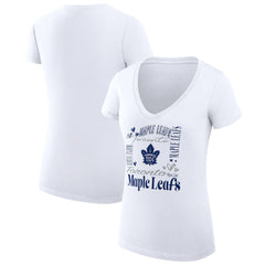 Toronto Maple Leafs G-III 4Her by Carl Banks Women's Super-Slim Fit Lightweight Collage Team Graphic T-Shirt Online