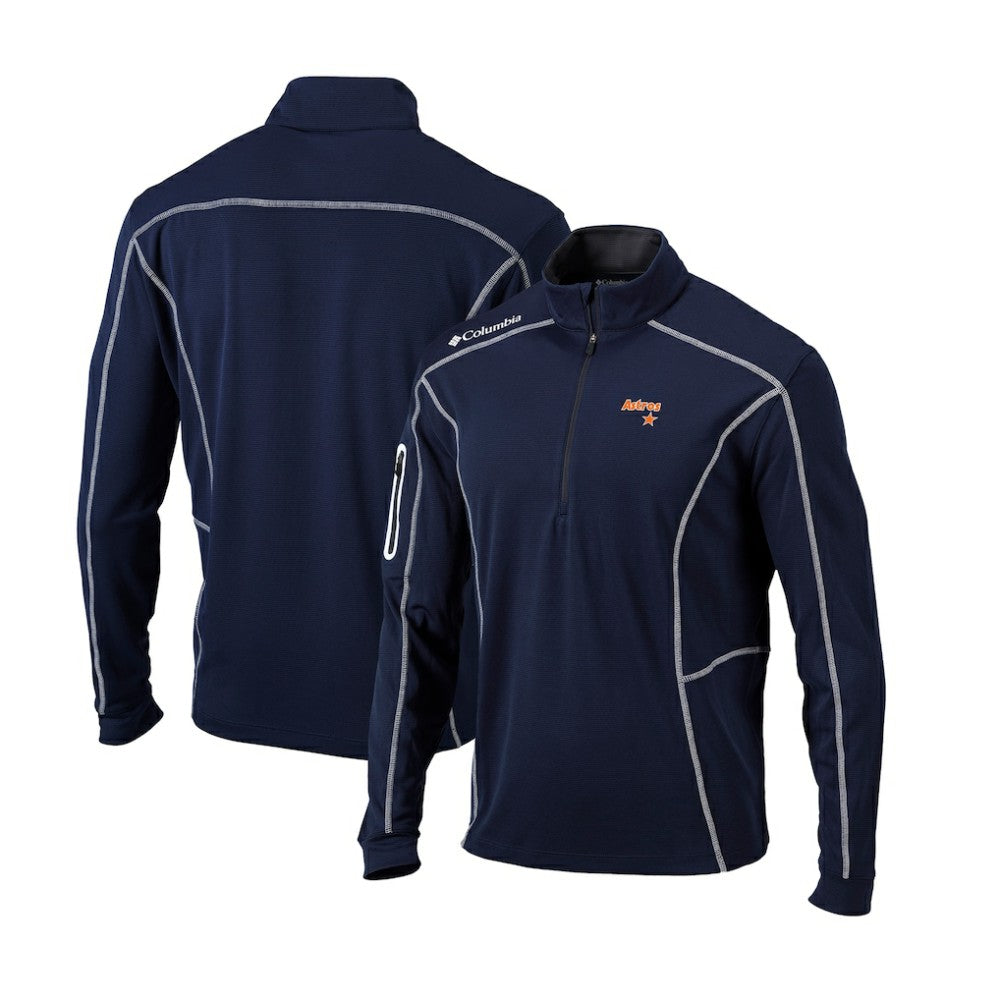 Houston Astros Columbia Cooperstown Collection Omni-Wick Shotgun Quarter-Zip Top | MLB US