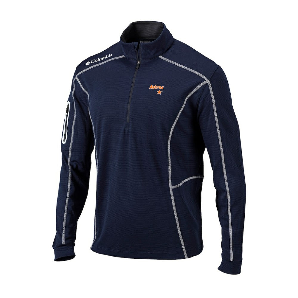 Houston Astros Columbia Cooperstown Collection Omni-Wick Shotgun Quarter-Zip Top | MLB US