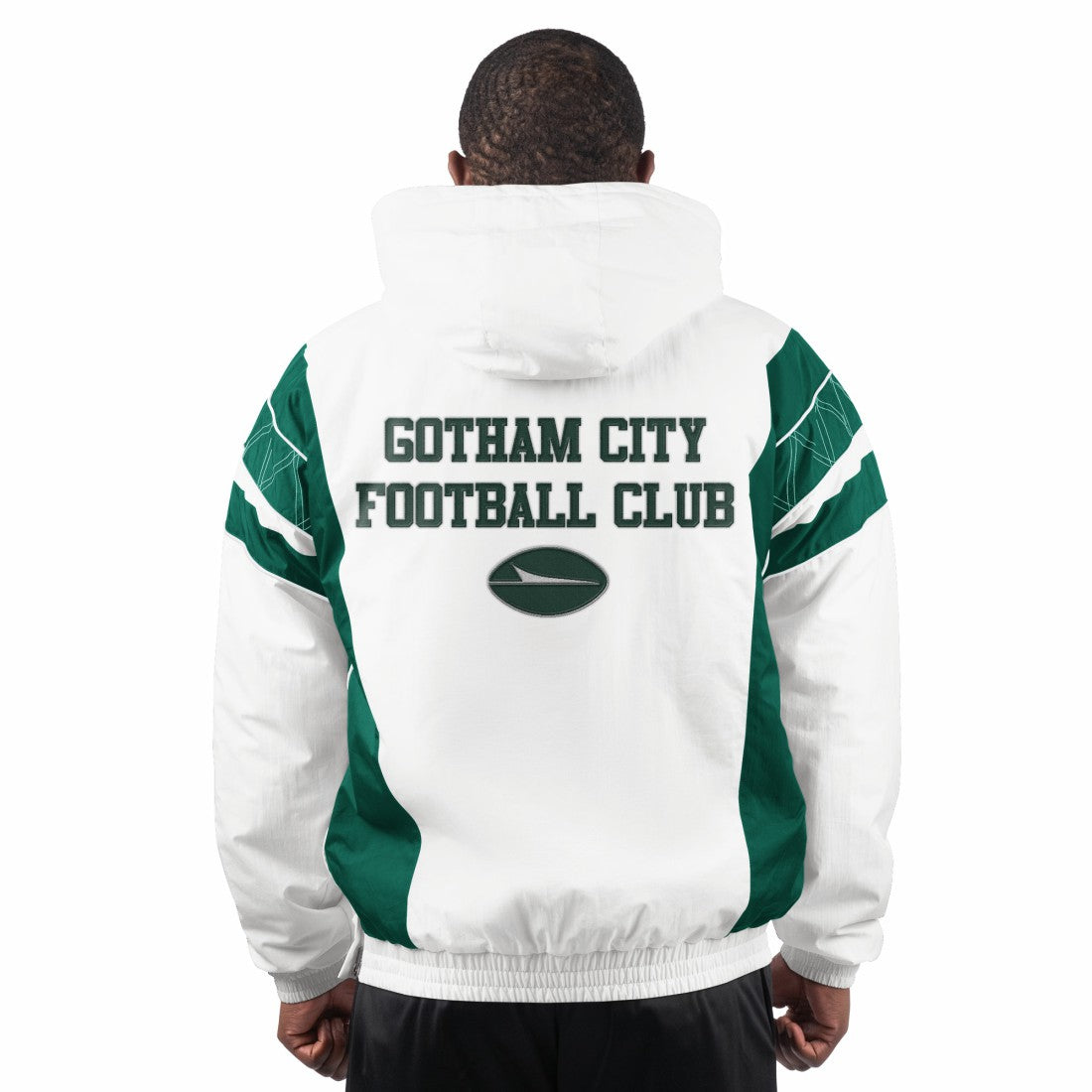 New York Jets  Starter Gotham City Half-Zip Hoodie Jacket