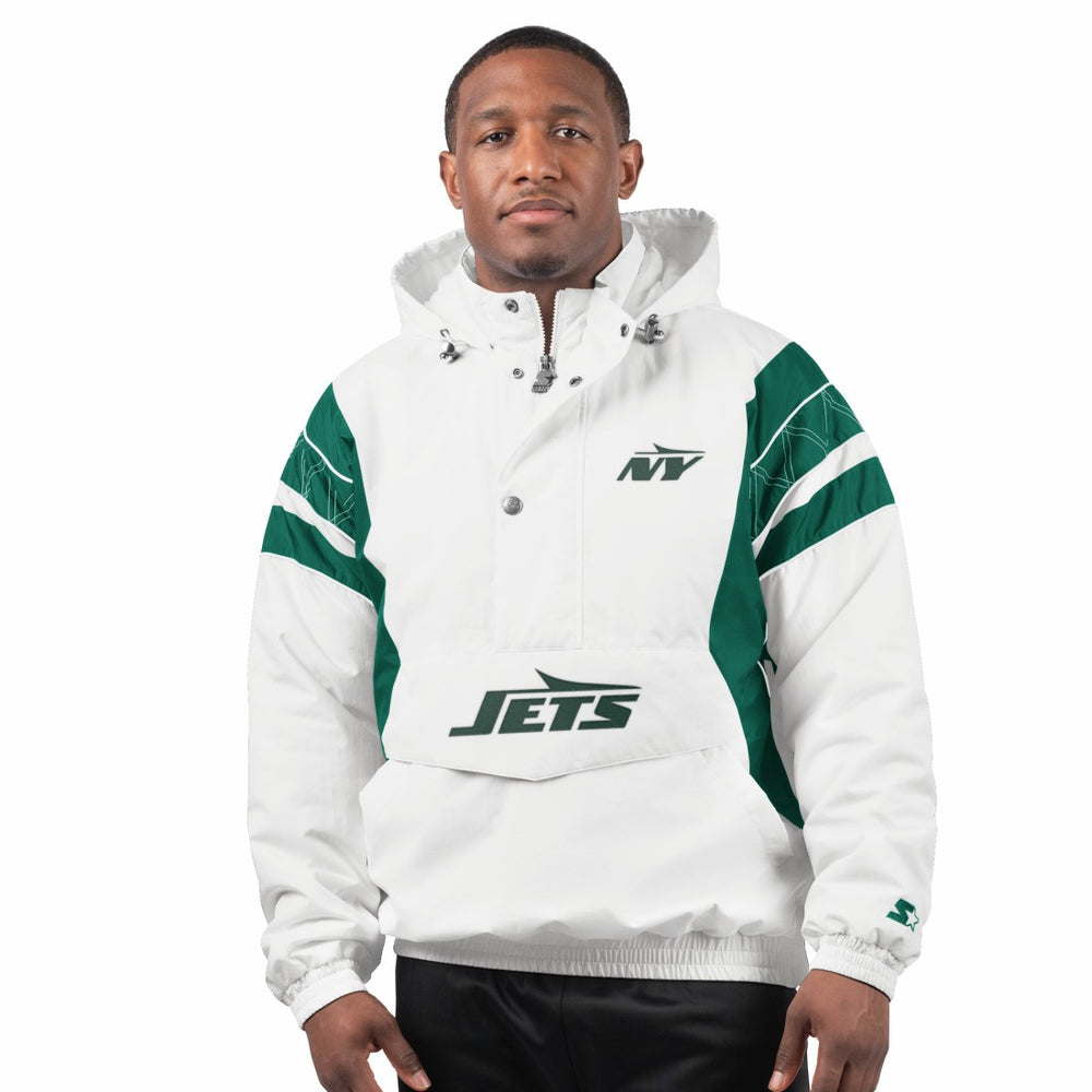 New York Jets  Starter Gotham City Half-Zip Hoodie Jacket