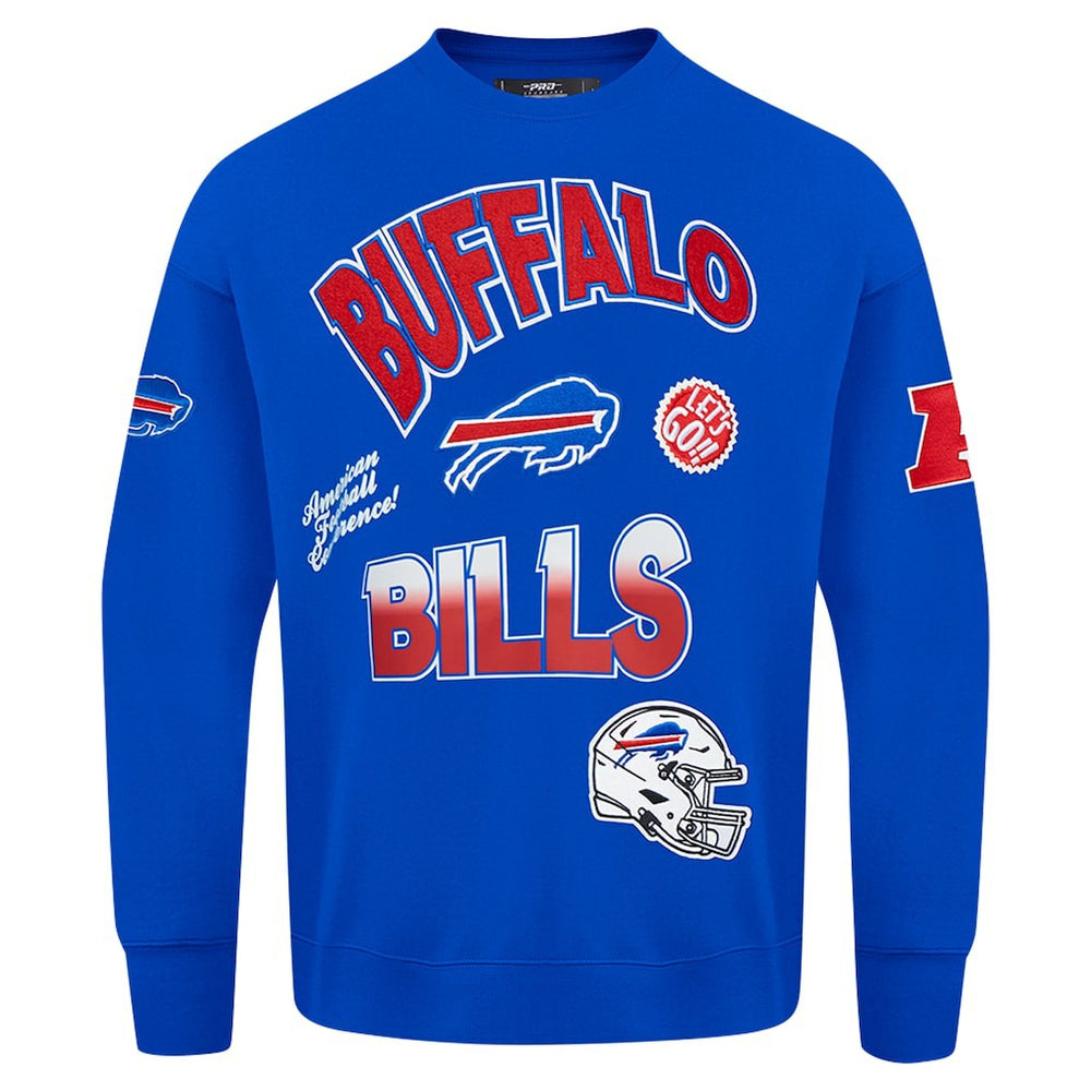 Buffalo Bills  Pro Standard Turn It Up Drop Shoulder Pullover Sweatshirt