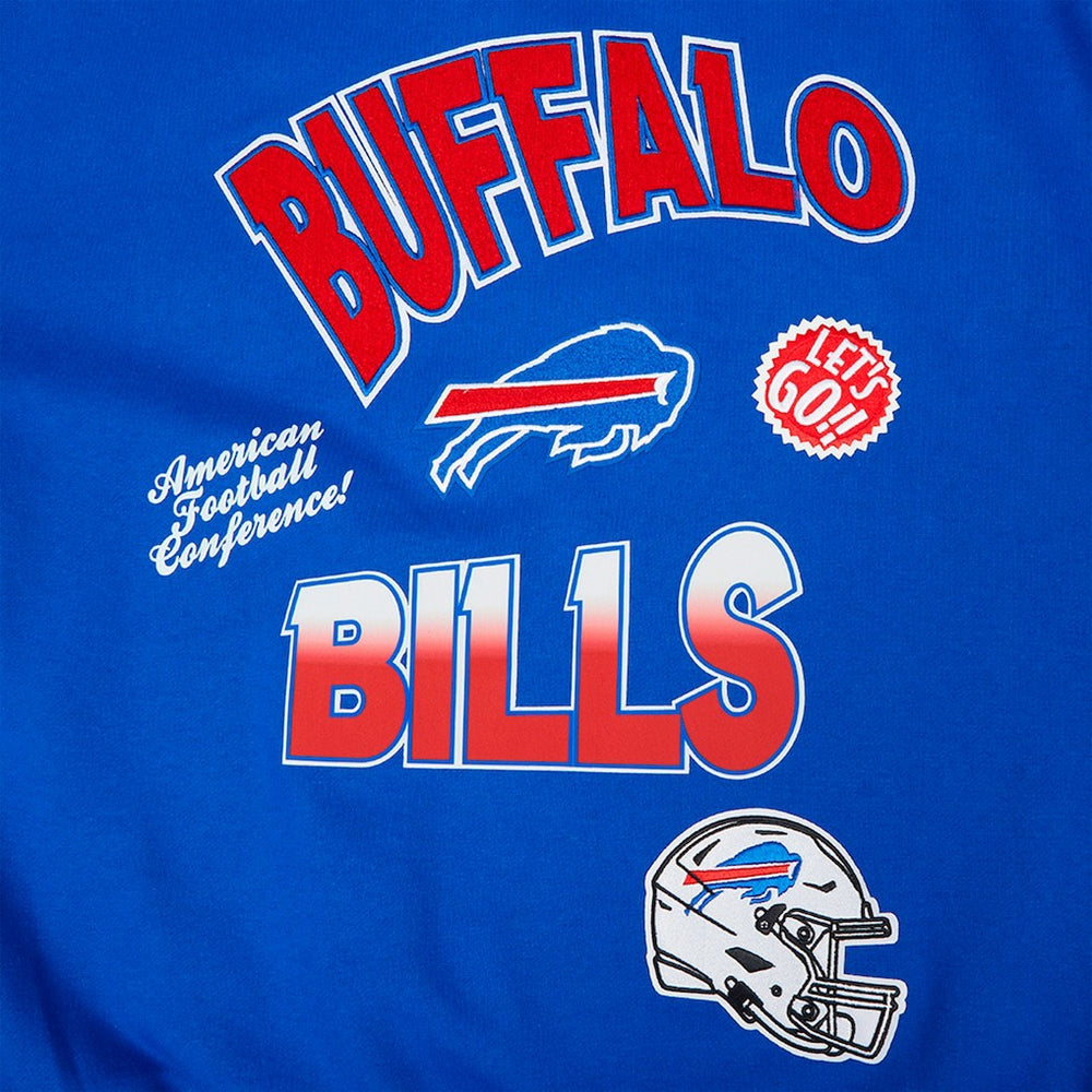 Buffalo Bills  Pro Standard Turn It Up Drop Shoulder Pullover Sweatshirt