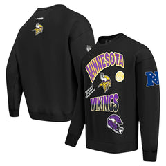 Minnesota Vikings  Pro Standard Turn It Up Drop Shoulder Pullover Sweatshirt