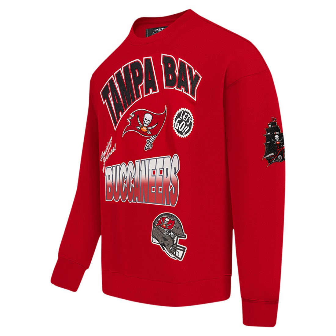 Tampa Bay Buccaneers  Pro Standard Turn It Up Drop Shoulder Pullover Sweatshirt