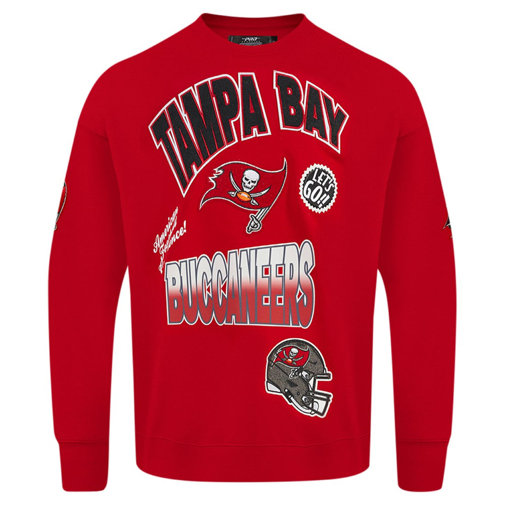 Tampa Bay Buccaneers  Pro Standard Turn It Up Drop Shoulder Pullover Sweatshirt