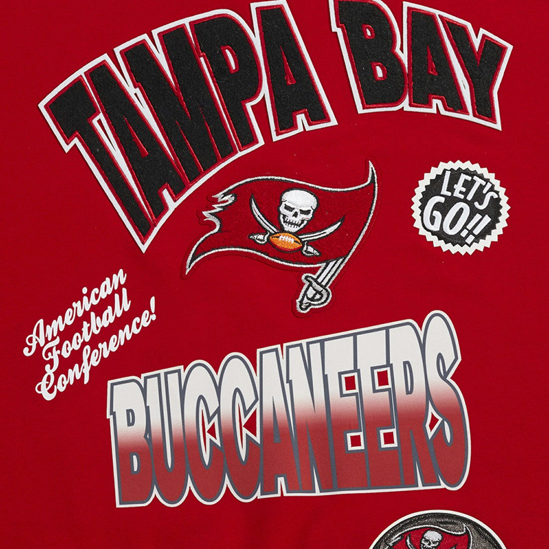 Tampa Bay Buccaneers  Pro Standard Turn It Up Drop Shoulder Pullover Sweatshirt