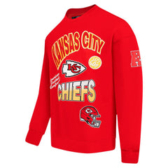 Kansas City Chiefs  Pro Standard Turn It Up Drop Shoulder Pullover Sweatshirt