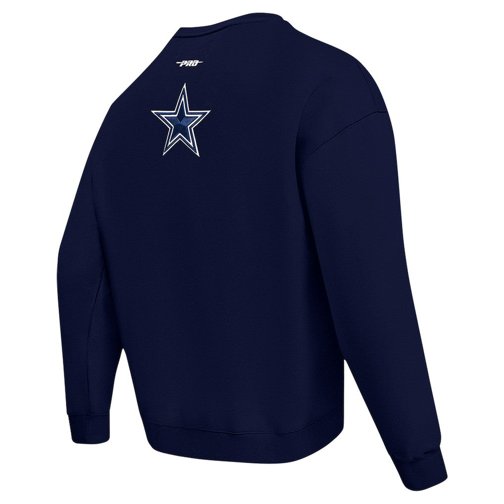 Dallas Cowboys  Pro Standard Turn It Up Drop Shoulder Pullover Sweatshirt