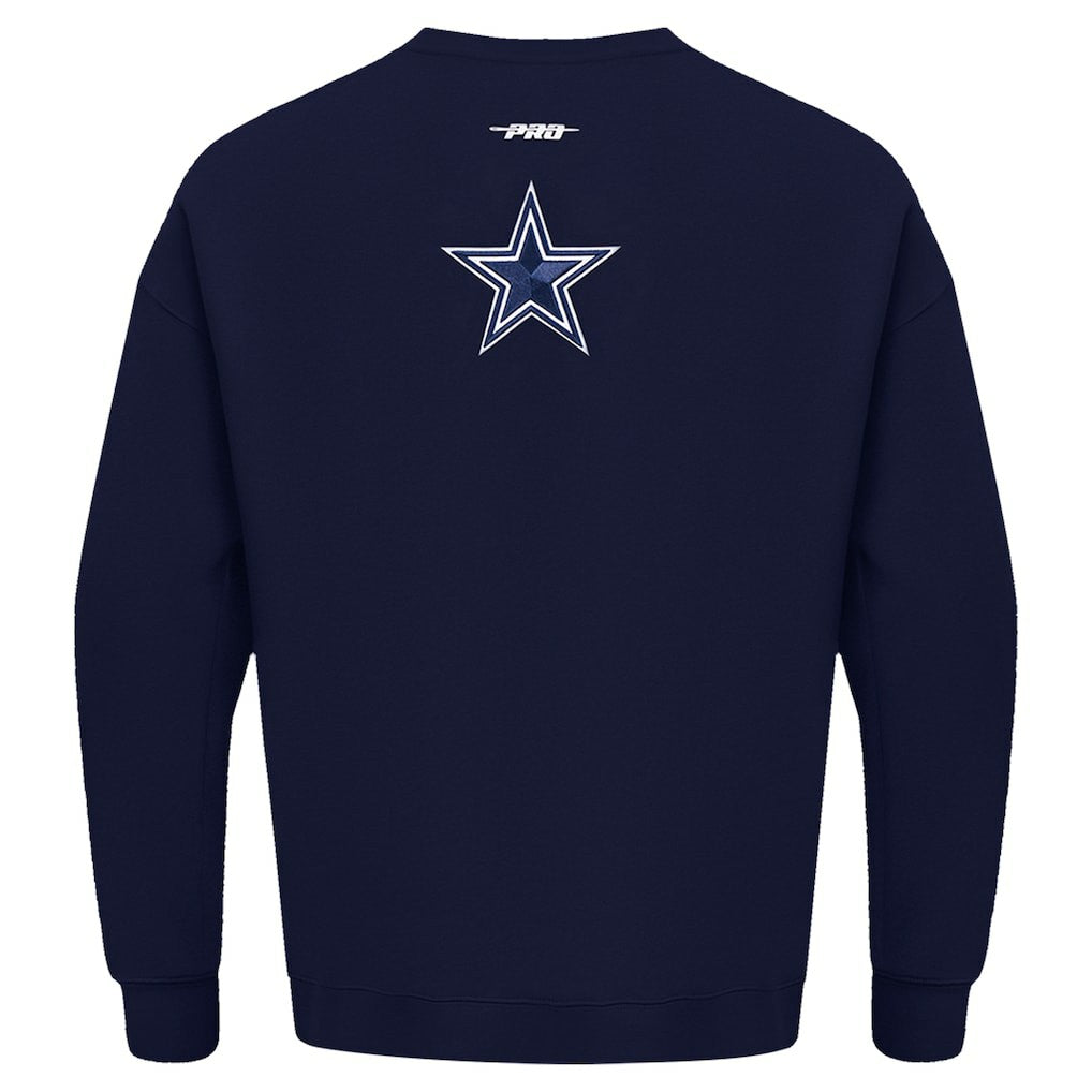 Dallas Cowboys  Pro Standard Turn It Up Drop Shoulder Pullover Sweatshirt
