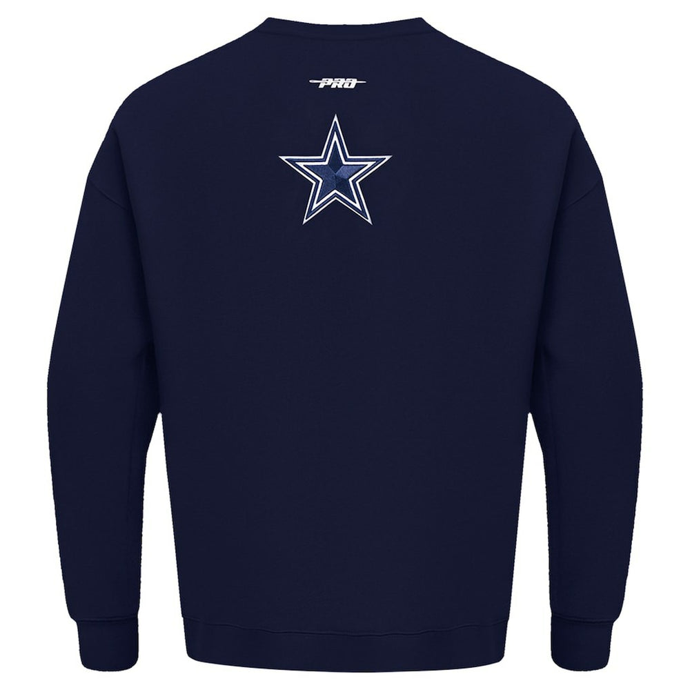 Dallas Cowboys  Pro Standard Turn It Up Drop Shoulder Pullover Sweatshirt