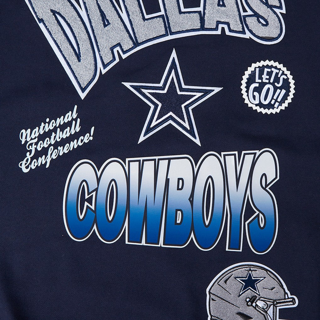 Dallas Cowboys  Pro Standard Turn It Up Drop Shoulder Pullover Sweatshirt