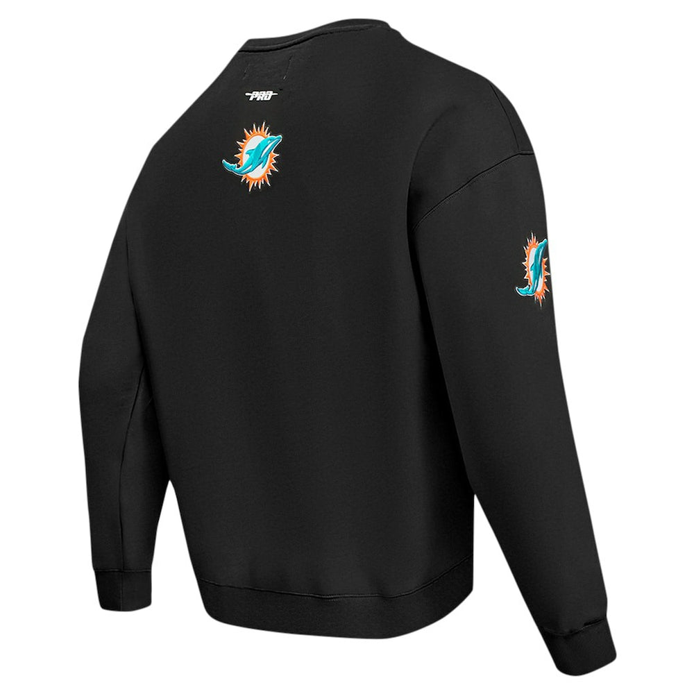 Miami Dolphins  Pro Standard Turn It Up Drop Shoulder Pullover Sweatshirt
