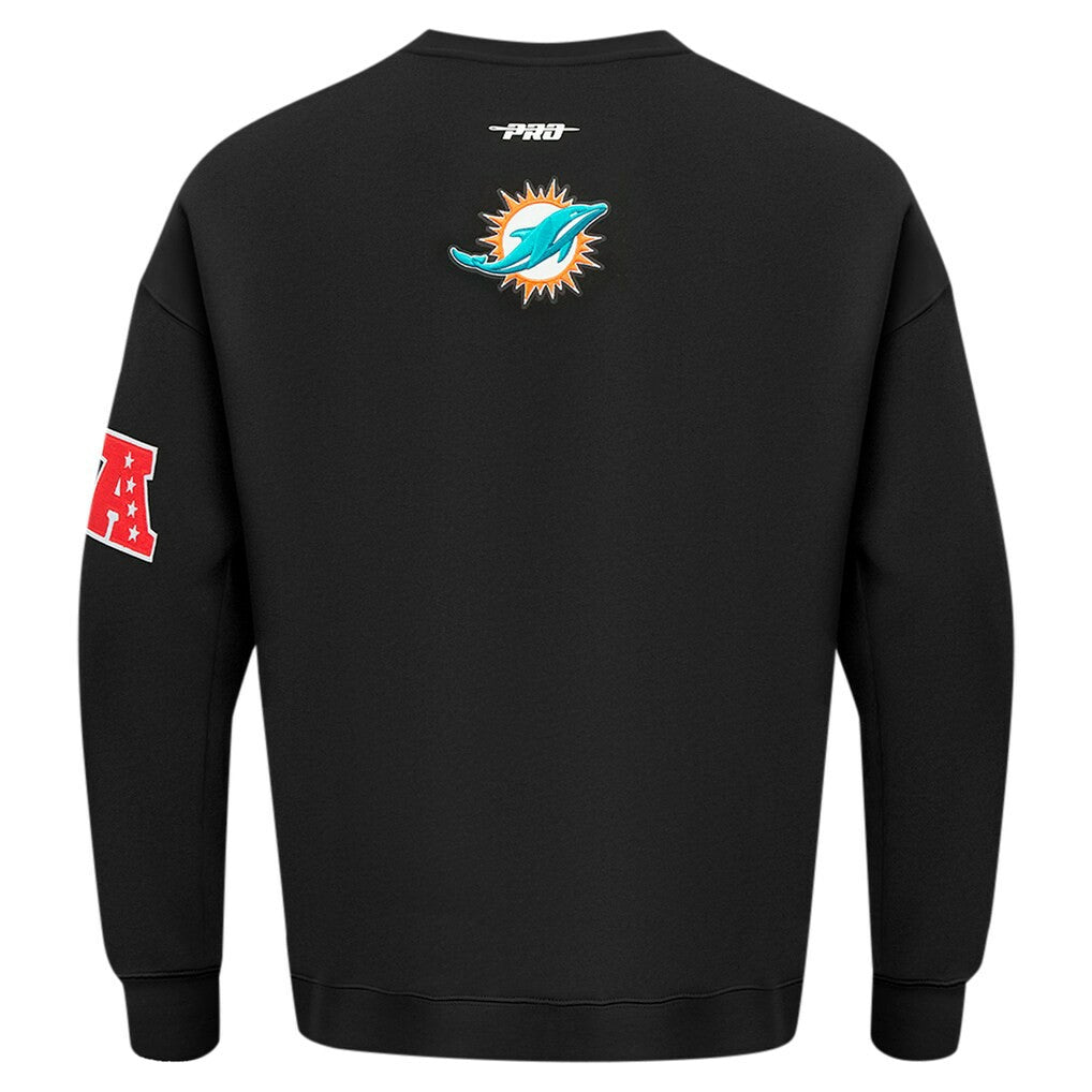 Miami Dolphins  Pro Standard Turn It Up Drop Shoulder Pullover Sweatshirt