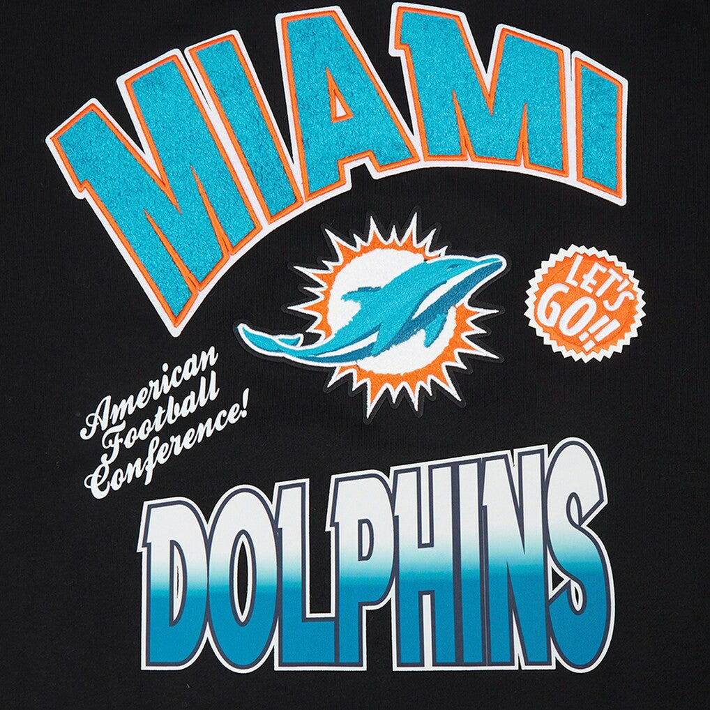 Miami Dolphins  Pro Standard Turn It Up Drop Shoulder Pullover Sweatshirt