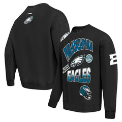Philadelphia Eagles  Pro Standard Turn It Up Drop Shoulder Pullover Sweatshirt