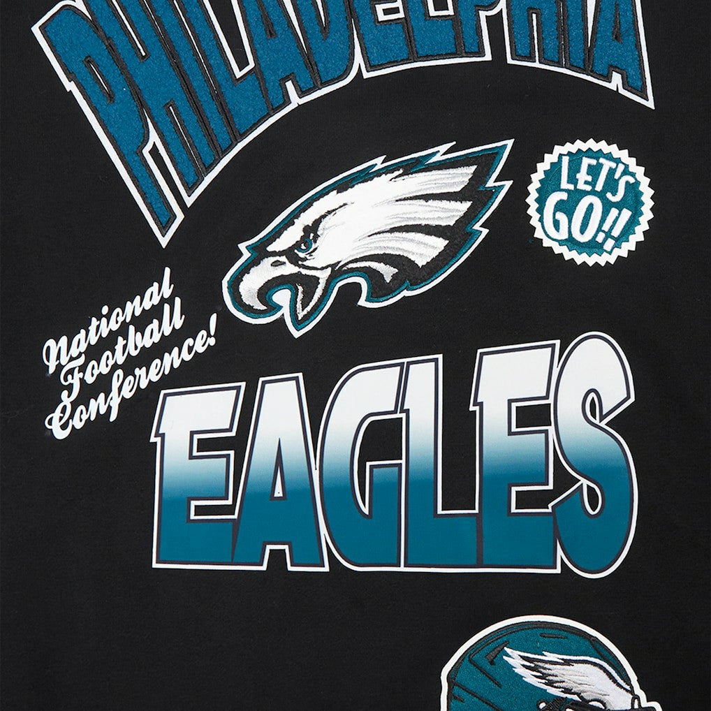 Philadelphia Eagles  Pro Standard Turn It Up Drop Shoulder Pullover Sweatshirt