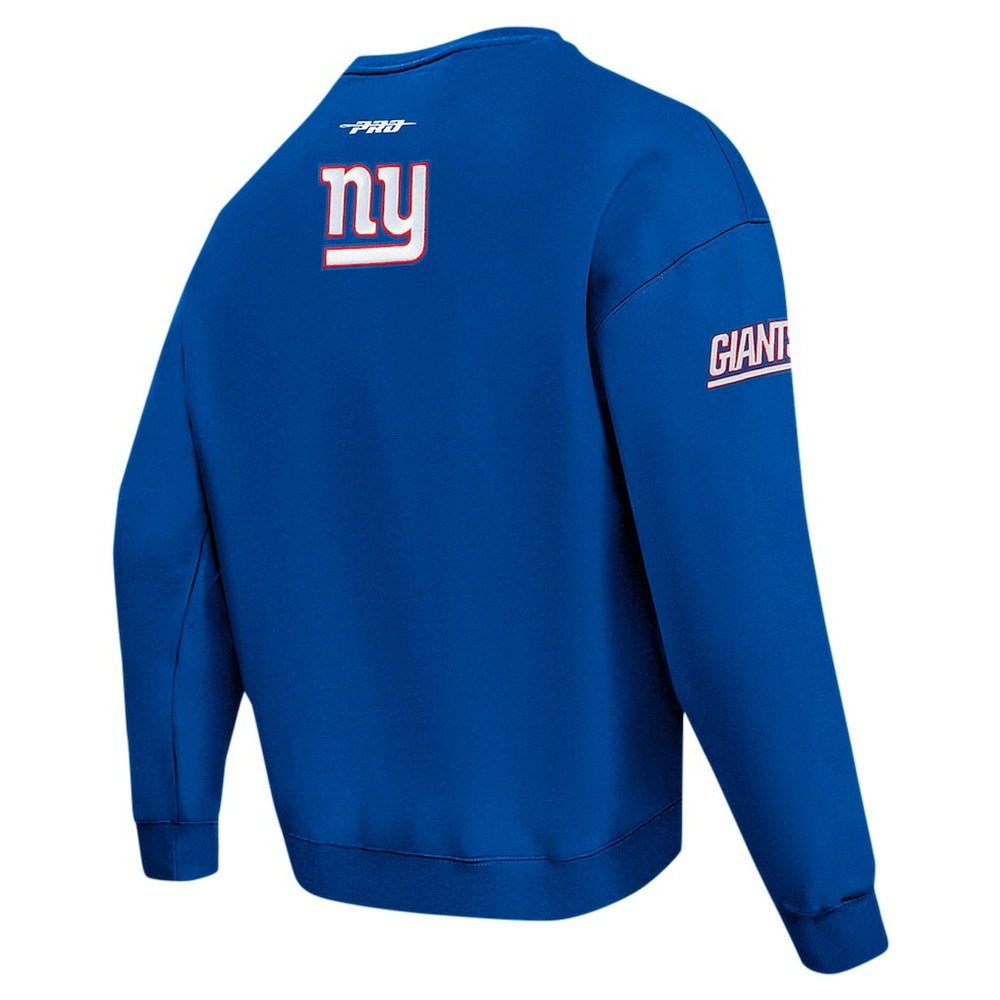 New York Giants  Pro Standard Turn It Up Drop Shoulder Pullover Sweatshirt