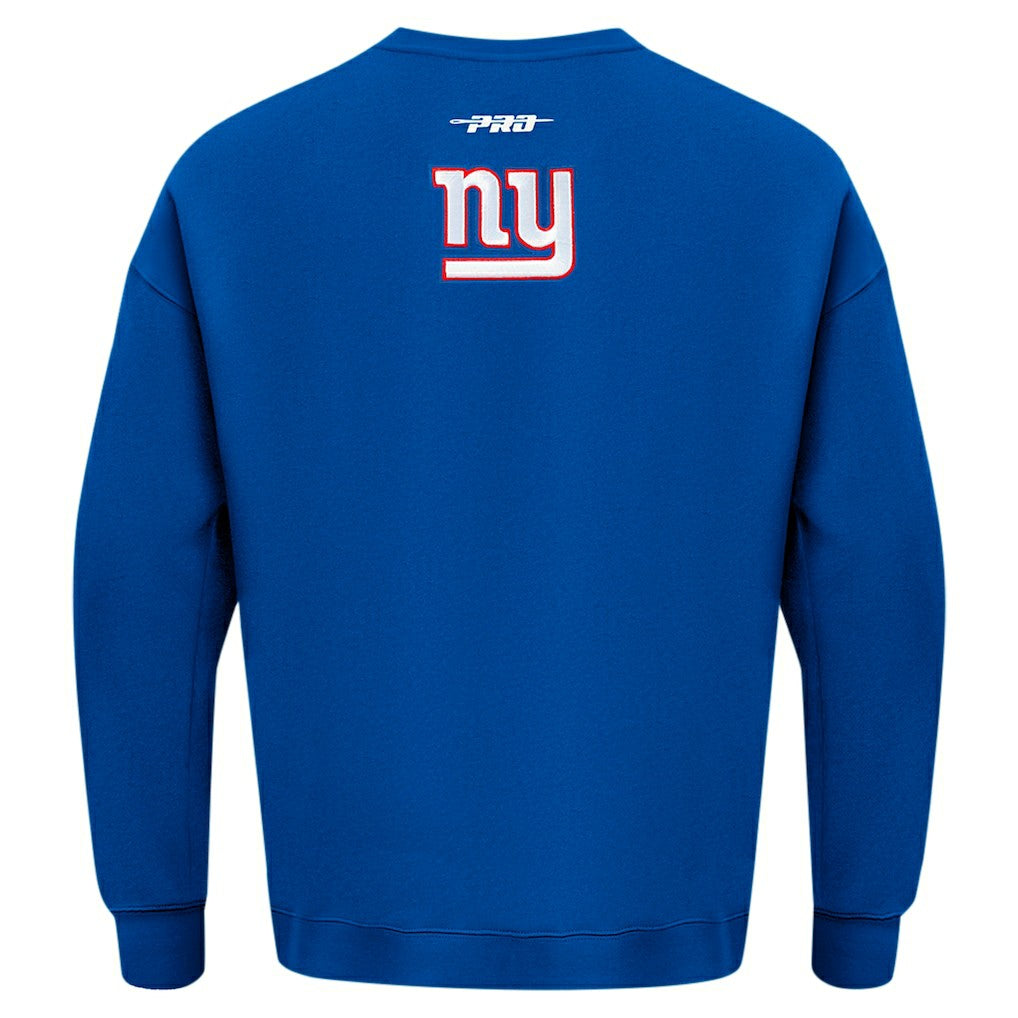 New York Giants  Pro Standard Turn It Up Drop Shoulder Pullover Sweatshirt