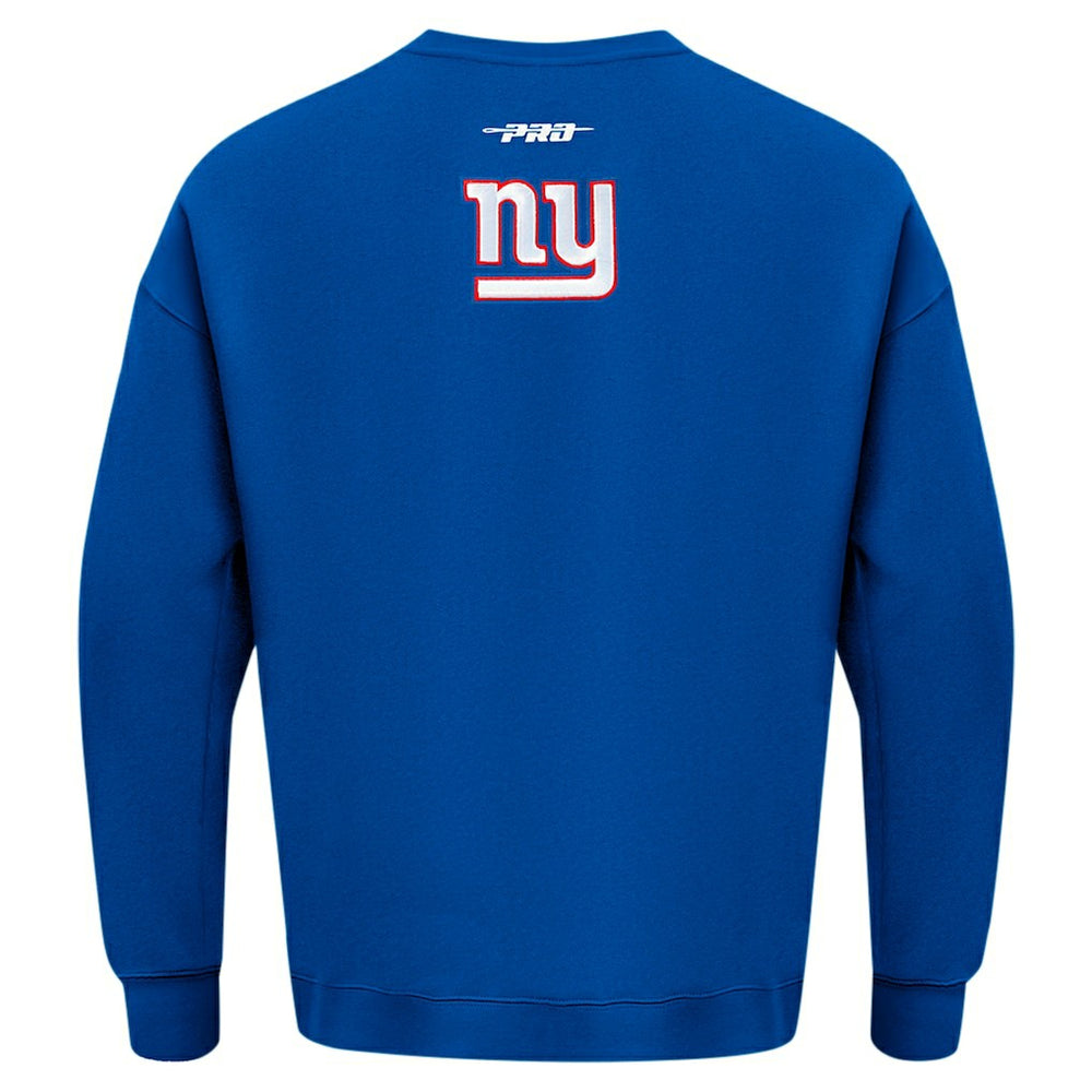 New York Giants  Pro Standard Turn It Up Drop Shoulder Pullover Sweatshirt
