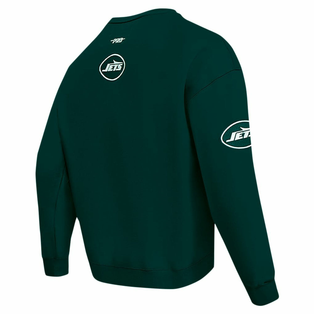 New York Jets  Pro Standard Turn It Up Drop Shoulder Pullover Sweatshirt