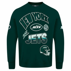 New York Jets  Pro Standard Turn It Up Drop Shoulder Pullover Sweatshirt