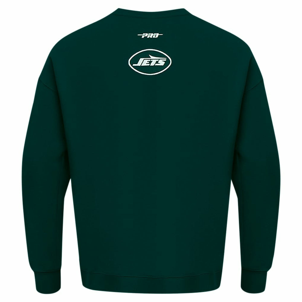 New York Jets  Pro Standard Turn It Up Drop Shoulder Pullover Sweatshirt