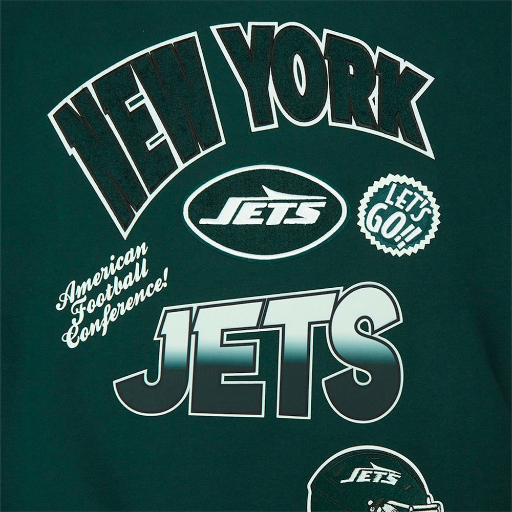 New York Jets  Pro Standard Turn It Up Drop Shoulder Pullover Sweatshirt