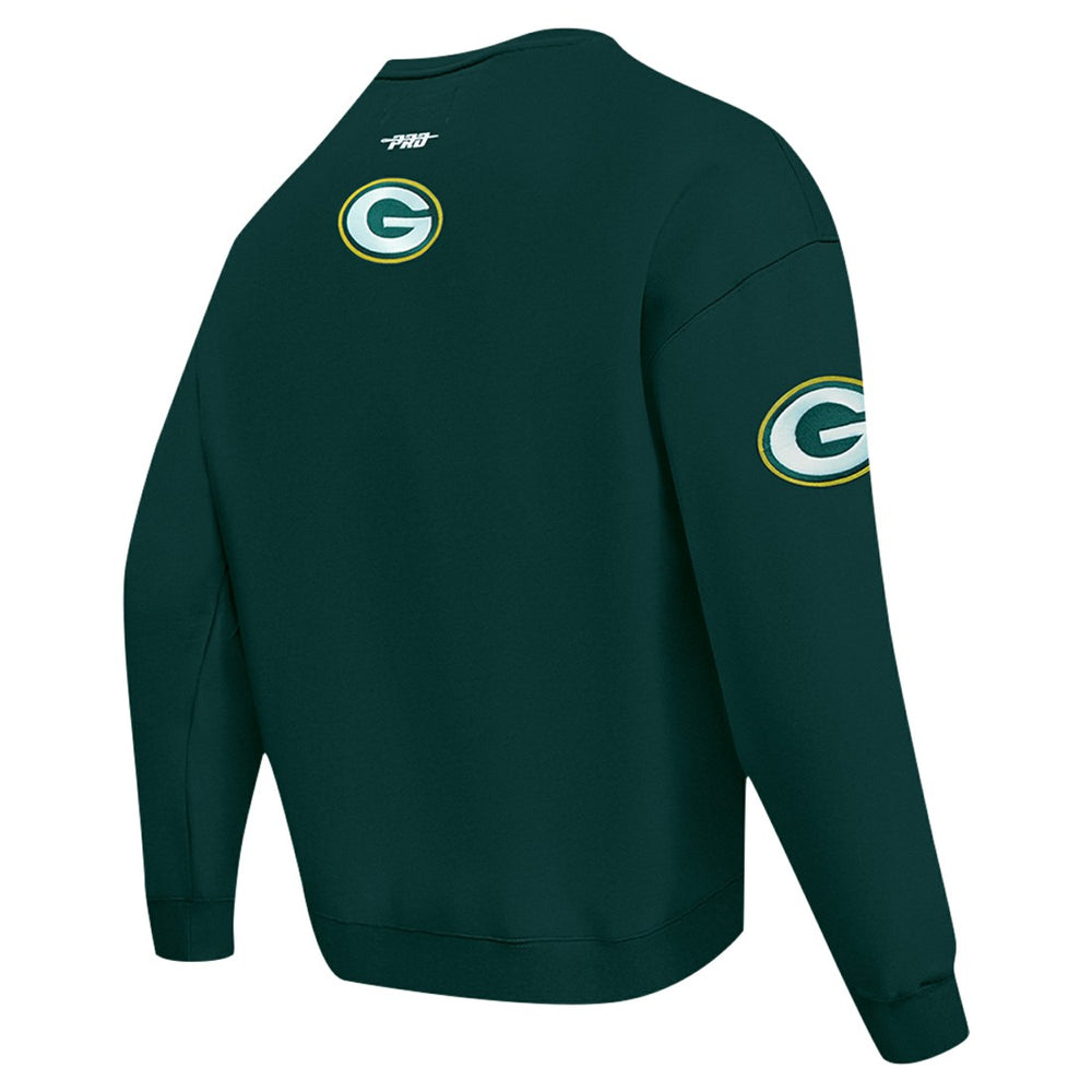 Green Bay Packers  Pro Standard Turn It Up Drop Shoulder Pullover Sweatshirt