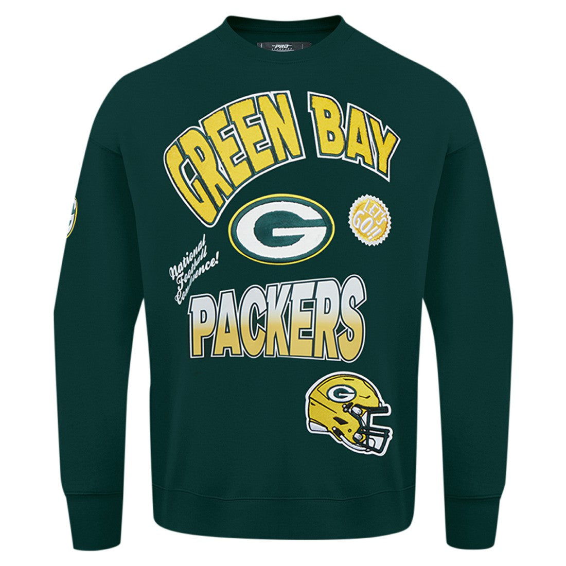 Green Bay Packers  Pro Standard Turn It Up Drop Shoulder Pullover Sweatshirt