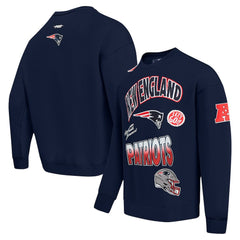 New England Patriots  Pro Standard Turn It Up Drop Shoulder Pullover Sweatshirt