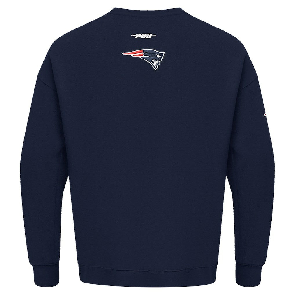 New England Patriots  Pro Standard Turn It Up Drop Shoulder Pullover Sweatshirt