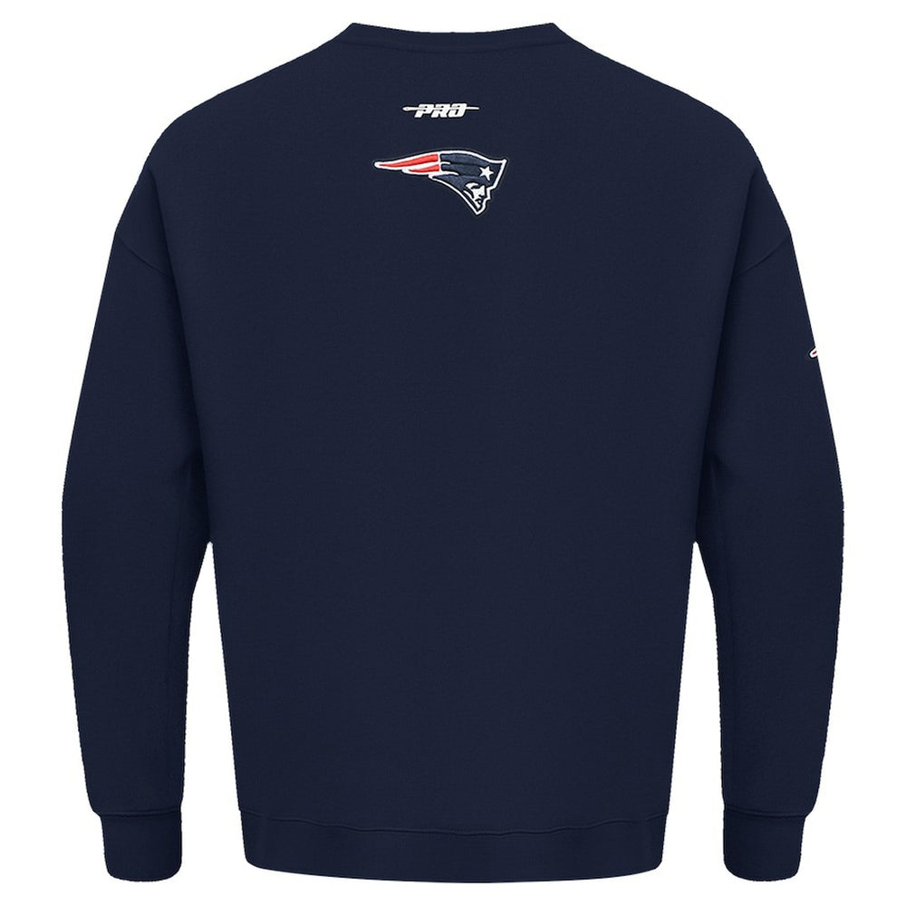 New England Patriots  Pro Standard Turn It Up Drop Shoulder Pullover Sweatshirt