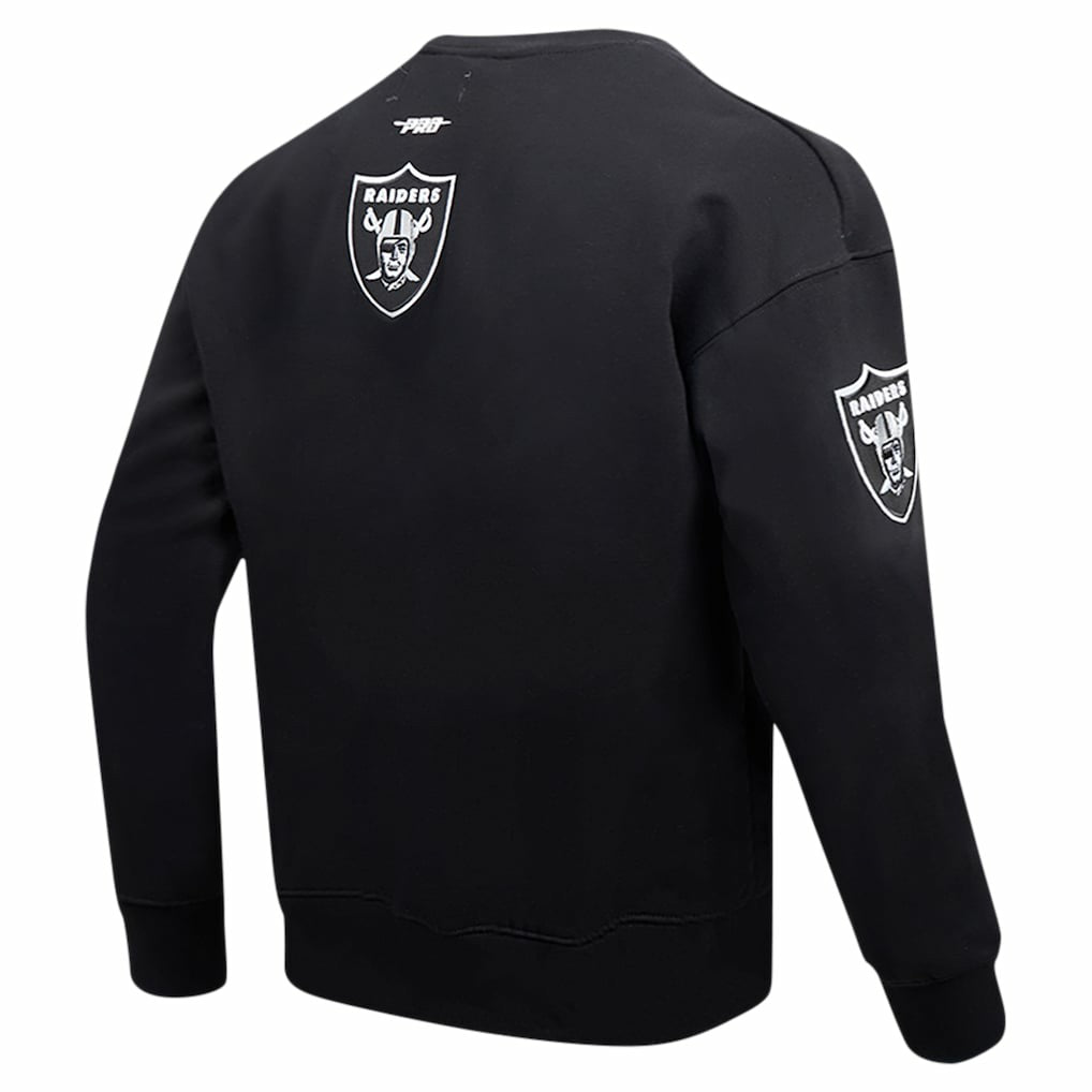 Las Vegas Raiders  Pro Standard Turn It Up Drop Shoulder Pullover Sweatshirt