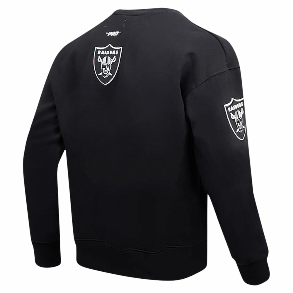 Las Vegas Raiders  Pro Standard Turn It Up Drop Shoulder Pullover Sweatshirt