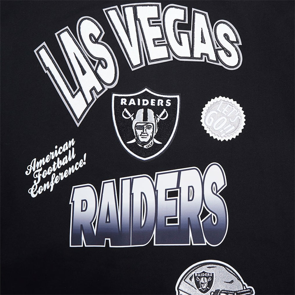 Las Vegas Raiders  Pro Standard Turn It Up Drop Shoulder Pullover Sweatshirt