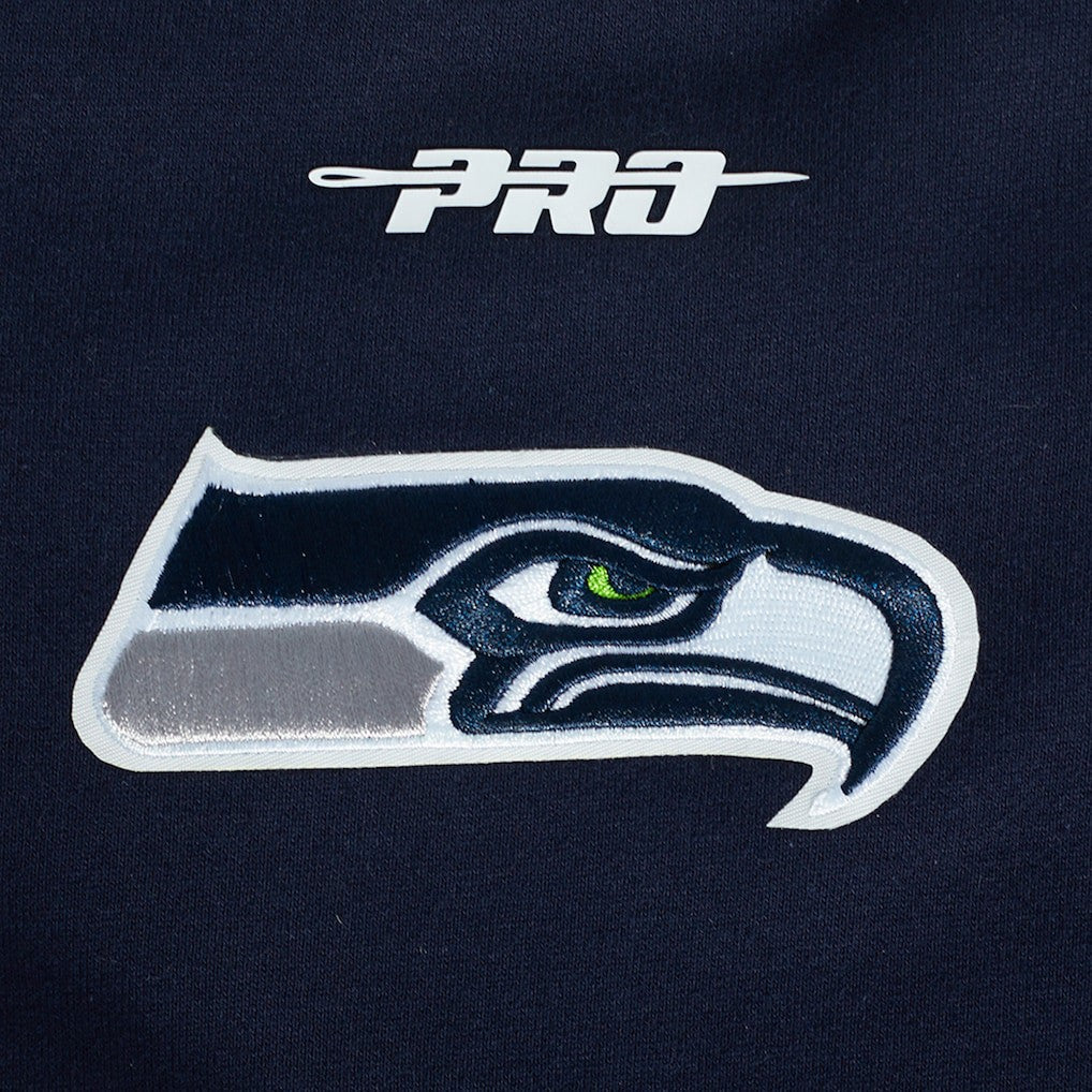 Seattle Seahawks  Pro Standard Turn It Up Drop Shoulder Pullover Sweatshirt