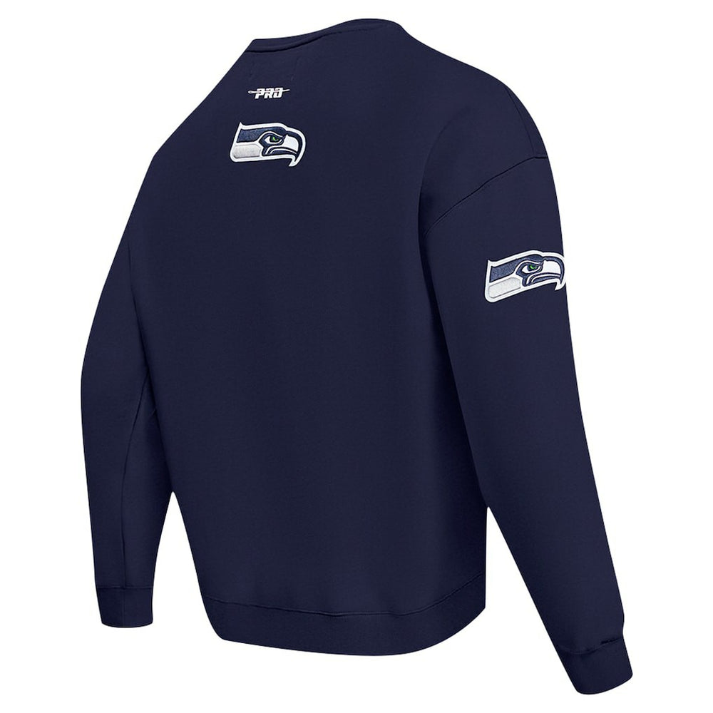 Seattle Seahawks  Pro Standard Turn It Up Drop Shoulder Pullover Sweatshirt