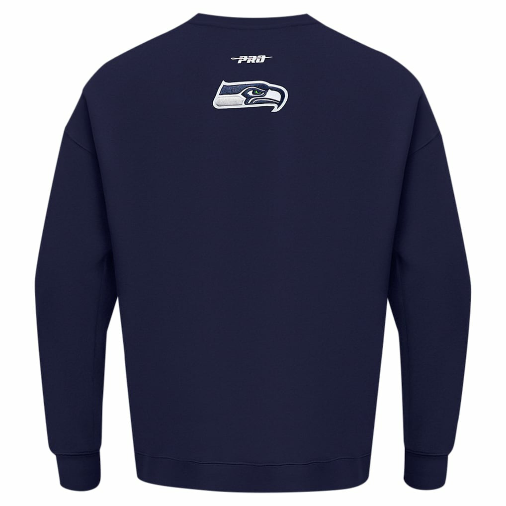 Seattle Seahawks  Pro Standard Turn It Up Drop Shoulder Pullover Sweatshirt