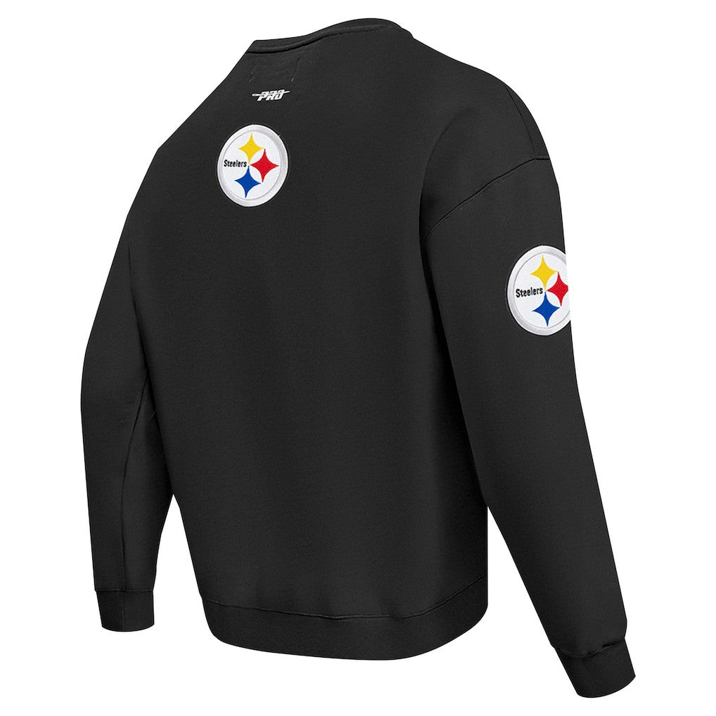 Pittsburgh Steelers  Pro Standard Turn It Up Drop Shoulder Pullover Sweatshirt