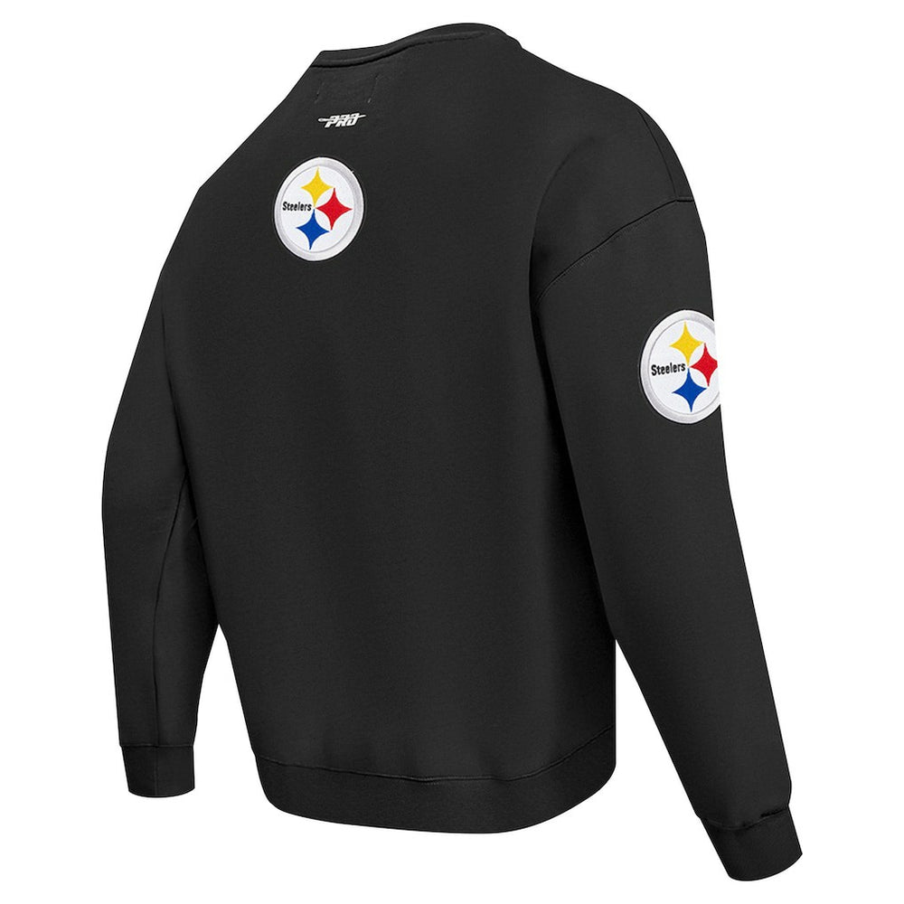 Pittsburgh Steelers  Pro Standard Turn It Up Drop Shoulder Pullover Sweatshirt