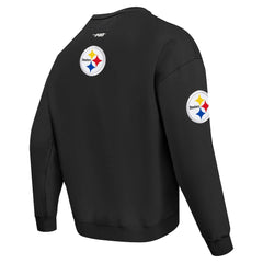 Pittsburgh Steelers  Pro Standard Turn It Up Drop Shoulder Pullover Sweatshirt