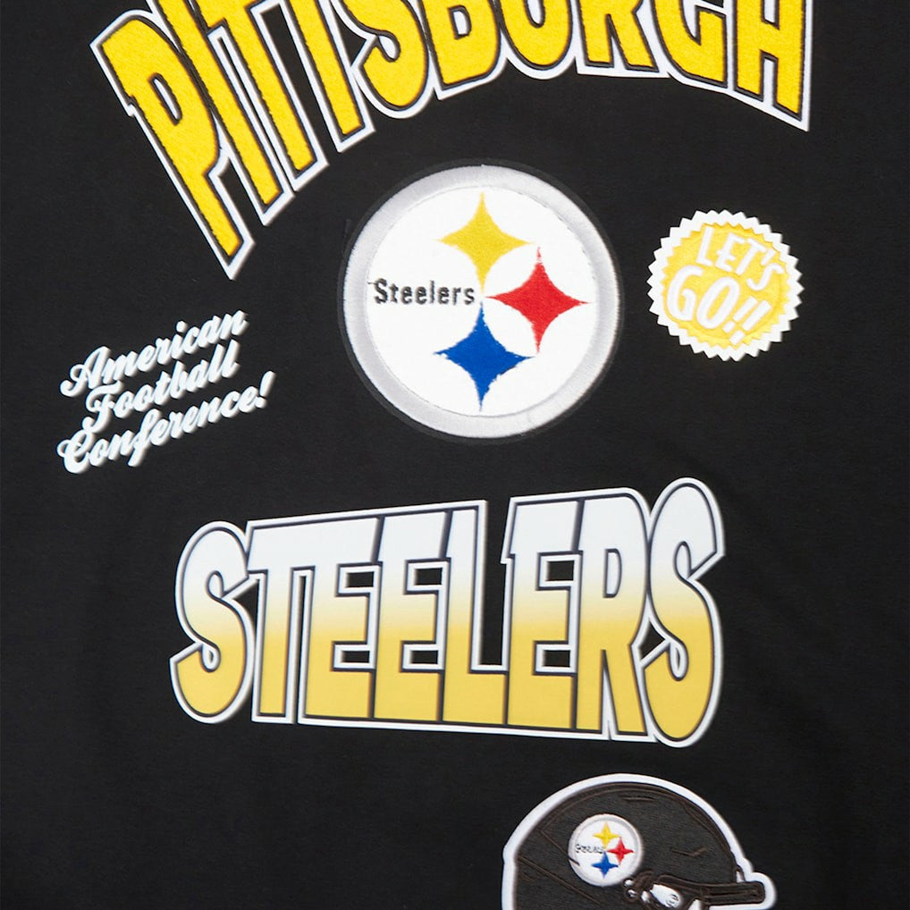 Pittsburgh Steelers  Pro Standard Turn It Up Drop Shoulder Pullover Sweatshirt