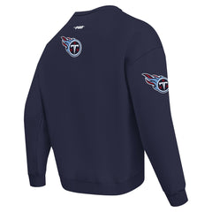 Tennessee Titans  Pro Standard Turn It Up Drop Shoulder Pullover Sweatshirt