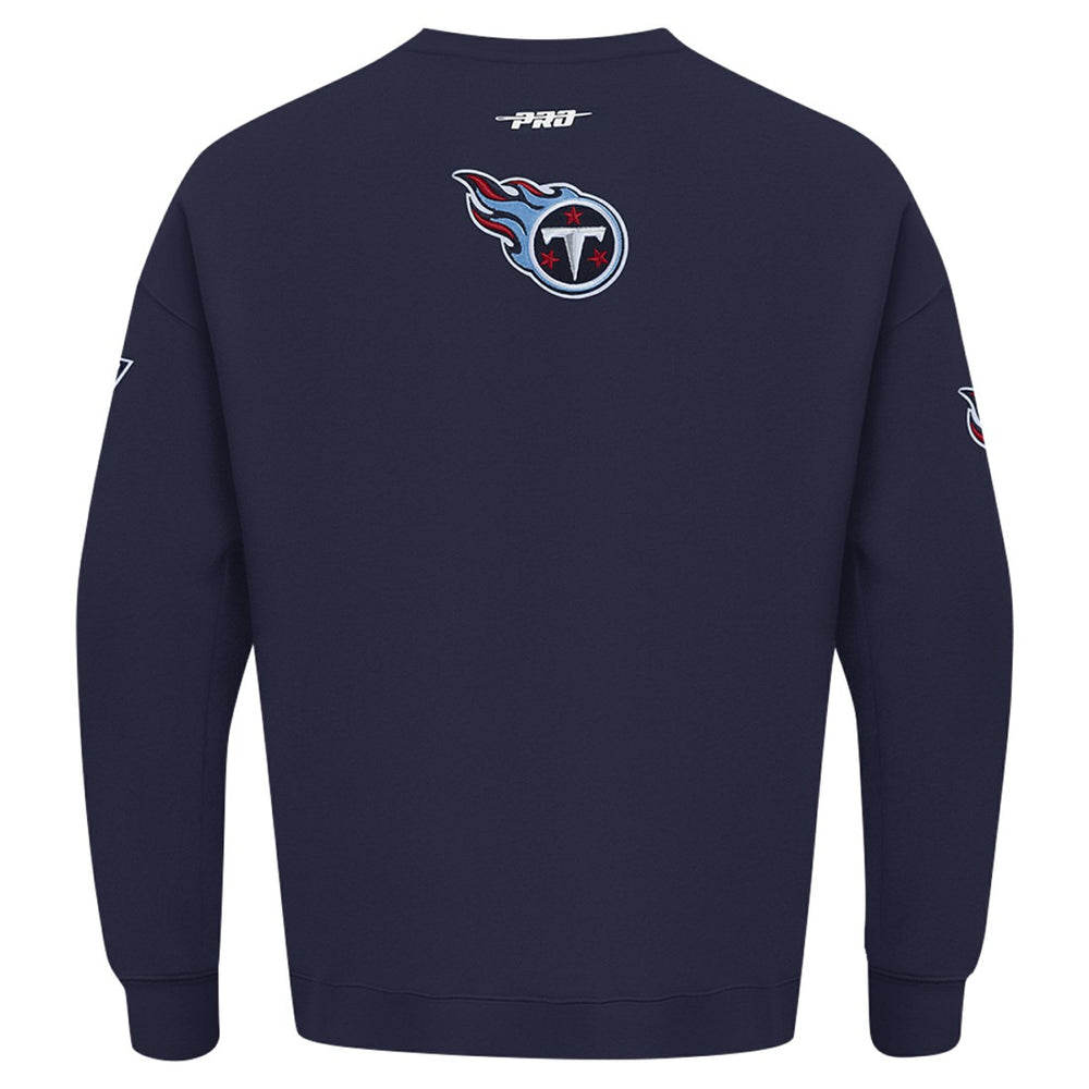 Tennessee Titans  Pro Standard Turn It Up Drop Shoulder Pullover Sweatshirt